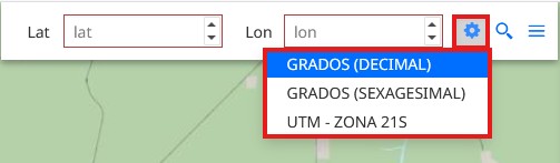 Resultado de la búsqueda en el mapa